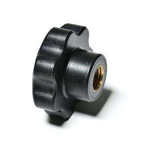 Tuerca de inserción de latón para baquelita, cubierta <span class=keywords><strong>azul</strong></span> de Seven Lobe, sujeción de plástico, perilla de estrella M8 - Product Image 1