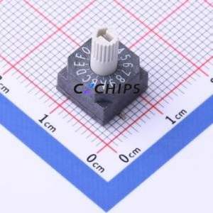 BHR-16S Rotary Encoder Switch SMD Switch ( Number of Detents: 16 )( Encoding Type: True Code )( Operating Temperature: ) - Product Image 1