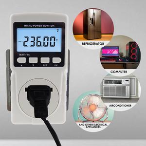 Compteur de puissance numérique 0,2W-2200W avec rétroéclairage, testeur de tension, wattmètre et kilowattmètre à brancher - Product Image 3