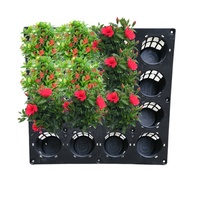 Supports muraux pour système d'irrigation automatique de maison Jardinière suspendue en plastique verticale solide Pots de fleurs pour mur de jardin vertical intelligent