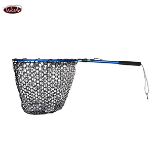 TAKEDO DS02 Filet de pêche à la mouche pliable de haute qualité pour la <span class=keywords><strong>carpe</strong></span> Filet d'atterrissage de pêche Poignée en aluminium Filets de pêche en caoutchouc - Product Image 5