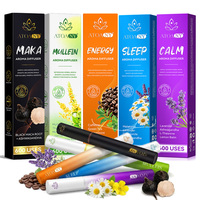 ATOANY Diffuseur d'arômes aux herbes naturelles sans fumée pour la santé pulmonaire, portable, à base de molène, pour un sommeil apaisant et une énergie naturelle, stylo inhalateur pour adultes