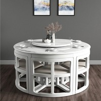 Ensemble de table à manger moderne avec plateau en marbre carré et 4/8 chaises, ensemble complet pour la maison, salon, meubles OEM, vente en gros, sur mesure