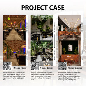 J2s टेक और कपड़े uv-प्रतिरोधी आउटडोर रेस्तरां फर्नीचर वाणिज्यिक पैटिओ 4-सीटर बूथ बैठने सेट - Product Image 5