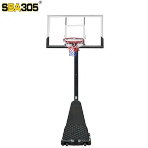 Basketball Stand Hoop SBA 305 Adjustable Movable Portable Basketball Stand Basket Ball Hoop For Adult