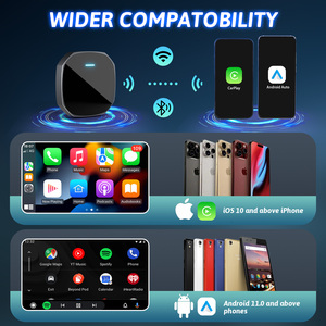 Adattatore CarPlay Wireless Universale Box AI Smart con WiFi Dual Band <span class=keywords><strong>Android</strong></span> Auto YouTube Netflix IPTV e App Aggiuntive per Apple - Product Image 4
