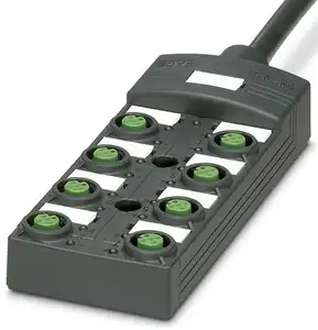 SVLEC Smart M12 Sensor/Actuator Box 8 Way 4 Pole 5m Connecting Cable Shielded M12 Distribution boxes