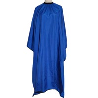 Cape de coiffure personnalisée noire, imperméable, légère, confortable et élastique pour femmes, en polyester, pour salon de beauté