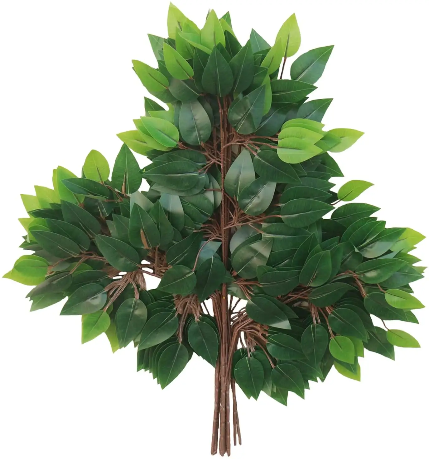 12Pcs Ficus Bladeren Kunstmatige Takken Zijde Faux Ficus Boom Spray Takken Kunstmatige Greenery Plant Voor Thuis Decoratie