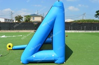 PVC Gonflable Football Shootout Sports de Plein Air Football Kick Jeu Cible Football Shoot Out Gonflable Football Tir Porte