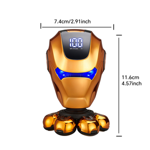 ชุดเครื่องโกนหนวดแบบชาร์จไฟผ่าน USB พร้อมใบมีด 7 ใบ สำหรับโกนผมและหนวดเครา ใช้งานในบ้าน - Product Image 4