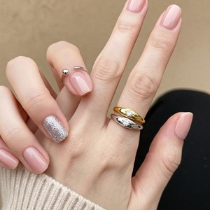 Ultimo Modello di <span class=keywords><strong>Anello</strong></span> Pinky 'Self-Love' alla Moda, Gioiello Quotidiano in <span class=keywords><strong>Argento</strong></span> 925 Placcato Oro, <span class=keywords><strong>Anello</strong></span> Portafortuna a Stella a Otto Punte per Dito <span class=keywords><strong>Mignolo</strong></span>, Regolabile - Product Image 1