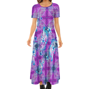 Personaliza tus Patrones y Diseños de Logotipo Favoritos, Vestido Casual o Formal para Mujer, Cuello Redondo, Manga Corta, Estilo Normcore - Product Image 2