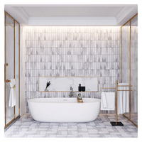 Mosaïque murale et de sol en marbre blanc de haute qualité pour salle de bain et cuisine – Vente en gros