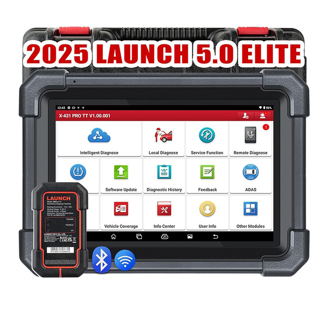 LAUNCH  X431 PRO TT Bidirectional Scan Tool With DBSCar VII Connector ECU Coding Auto Diagnosis Scanner