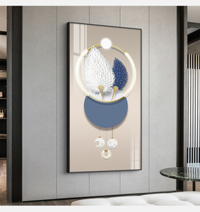 Lông hiên trang trí bức Tranh hiện đại trừu tượng hành lang phòng khách bức tranh tường dọc tường nghệ thuật trang trí bức tranh tường - Product Image 3