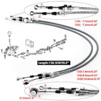 Boîtier de levier de vitesses de course en aluminium CNC EPMAN et ensemble de câbles de double commande de vitesses pour Acura RSX 02-06 Civic EG EK K-Swap sans pommeau de levier de vitesses EPAA01G23