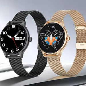 Reloj Inteligente L05 con Pantalla AMOLED Redonda <span class=keywords><strong>de</strong></span> 1.19'', Monitor <span class=keywords><strong>de</strong></span> Frecuencia Cardíaca, Sueño y Salud, <span class=keywords><strong>Calculadora</strong></span>, Podómetro, Reloj Inteligente Multideportivo para Mujer - Product Image 1