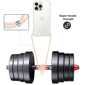<span class=keywords><strong>Funda</strong></span> y <span class=keywords><strong>correa</strong></span> para teléfono con cuerpo cruzado de TPU transparente para <span class=keywords><strong>Iphone</strong></span> 16 15 14 13 12 11 Pro Max X XS XR 7 8 Plus SE - Product Image 4