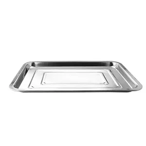 High Quality Stainless Steel Food Grade Serving Items Coffee Trays Sheet Pans Bakery Stainless Steel Baking Tray