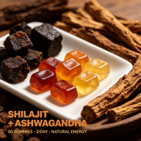 Gummies de Shilajit et Ashwagandha de l'Himalaya – Formule Avancée de Haute Qualité pour la Santé Masculine – Vente en Gros, Marque Privée, OEM, ODM