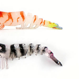 เหยื่อตก<span class=keywords><strong>ปลา</strong></span>น้ำจืด 3.7 กรัม เหยื่อปลอมซิลิโคน PVC รูปทรงกุ้งเหมือนจริง ขนาด 50 มม. เหยื่อกุ้งนิ่มพร้อมตาเรืองแสง 3 มิติ - Product Image 6