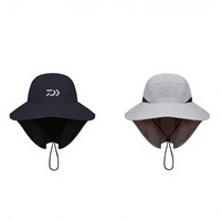 Sombrero de Pesca DAIWA DC-9125CS con Visera Larga y Protección para el Cuello, para Protección Solar