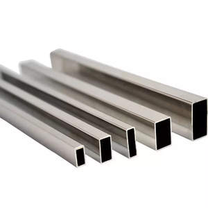 Factory Direct Supply 304L 310S Stainless Steel <b>Square</b> Rectangular Tube Polished Mirror Surface SS Hollow <b>Pipe</b> Custom Wall Thick - Product Image 1