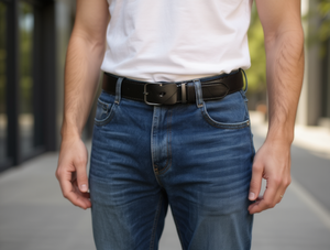 Cinturón de Cuero Genuino para Hombre con Hebilla Automática, 4.0cm de Ancho, 125cm de Largo, Estilo Casual - Product Image 2