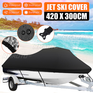 Funda Impermeable y Resistente al Polvo para Moto Acuática, 210D, 420x300cm, Protector Solar para Yamaha WaveRunner EXR/VX Cruiser Sea Doo GTI - Product Image 1