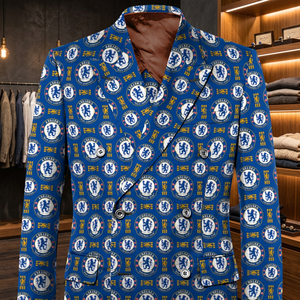 Traje de negocios de dos piezas para hombre, a medida, tallas grandes, doble botonadura, manga larga, solapa con muescas, plisado frontal, cierre de botón, transpirable - Product Image 3