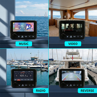 Récepteur audio marin SIMSHAM 4X75W, étanche, avec Bluetooth, FM/AM, USB, AUX, lecteur MP5, pour extérieur, UTV, yacht, bus touristique, Chine GUA