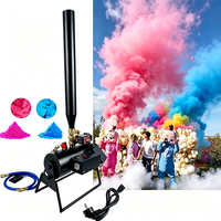 Canon à fumée coloré pour révélation du sexe du bébé, pulvérisation jusqu'à 9-10 mètres de haut pour mariages et fêtes prénatales