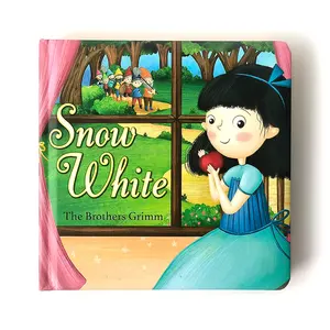 2024 baru buku anak-anak salju putih cerita dongeng buku untuk anak perempuan permainan bayi belajar pendidikan papan buku