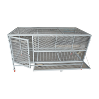 Poulailler en métal soudé pour l'extérieur, montage facile, abri pour volailles résistant à la pluie, cage d'élevage de poulets pour la maison