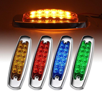 12 lampes de position latérales pour camion à LED haute luminosité, coque ABS antichoc, 4 couleurs, étanches, clignotants pour remorque