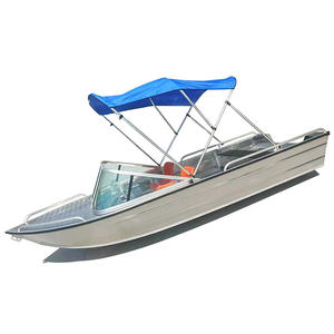12/24 pieds 16ft 4M petit bar <span class=keywords><strong>Alu</strong></span> soudé navire d'eau salée console centrale bateau de pêche en aluminium avec moteur - Product Image 1