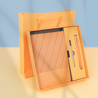 Coffret Cadeau de Luxe Personnalisé A5 A6 avec Carnet en Cuir PU à Couverture Rigide et Reliure Thermique et Cousue