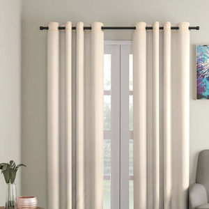 100% Linen Pinch Pleated Flame Retardant Blackout <b>Curtains</b> Drapes <b>Hooks</b> Modern Style Customizable Bedroom Living Room Blackout - Product Image 2