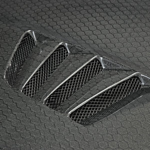Cubierta de Motor Negra con Ventilación Estilo VRS de Fibra de Carbono EPR Honey Comb, Nueva, para NISSAN 370Z Z34 2009-2019 - Product Image 6