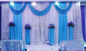Cortina de escenario de boda, cortina de lazo cruzado, telón de fondo, cortina de escenario para <span class=keywords><strong>eventos</strong></span> de matrimonio, fiesta, ceremonia, Decoración de <span class=keywords><strong>cumpleaños</strong></span> - Product Image 6
