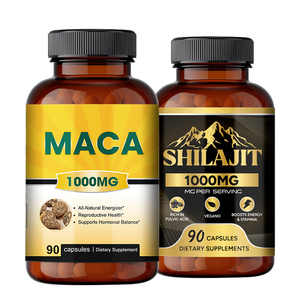 Dropshipping voorraad White Label Fulvic Acid Gold Himalayan Shilajit capsules voor mannen extra sterk Maca capsules Zeoliet capsules - Product Image 1