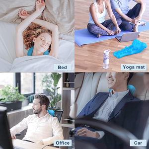 Almohada de Relajación para Oficina y Hogar, Alivio del <span class=keywords><strong>Dolor</strong></span>, Masajeador de Espalda Superior, Relajante de <span class=keywords><strong>Cuello</strong></span> y Hombros, Dispositivo de Tracción y Estiramiento - Product Image 5