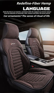 Car Space Universal Full Set <span class=keywords><strong>PVC</strong></span> Leather 10-Piece All-Season Car Seat Cover with Front Coussin Protective Interior Model S Fit - Product Image 4