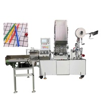 Ligne de production de pailles à boire, pailles mélangeuses pour café, pailles en plastique PLA, machine d'emballage automatique, sachets, pochettes, étuis, qualité alimentaire