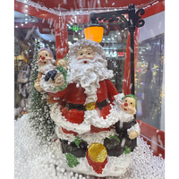 Falling Snow Weihnachts-Schneelampe Große Musikalische LED-Beleuchtung Zwei Lampen Schneemann Weihnachtsmann Laterne