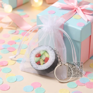 Llaveros Realistas de Sushi para Fiestas Infantiles, Rellenos de Bolsas de Regalo, Obsequios para Eventos, Artesanías de Comida Japonesa - Product Image 3
