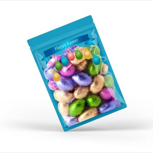 Kundenspezifisch Bedruckte Mini-Zip-Lock Aluminiumfolie Mylar Kissenverpackungsbeutel Dreiseitig Versiegelt für Lebensmittel Snacks Kekse - für Tierfutter - Product Image 1