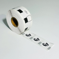 30 rouleaux d'étiquettes en papier thermique adhésif compatibles Brother Dk-11221 23mm*23mm*1000PCS, sans porte-étiquettes