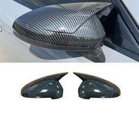 Kit carrosserie 7 pièces aspect fibre de carbone noir brillant pour Audi A4 S4 B9 2017-2020 : diffuseur de pare-chocs arrière, spoiler et lèvre avant